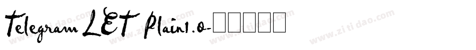 Telegram LET Plain1.0字体转换